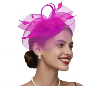 NEW! Hot Pink Fascinator Hat